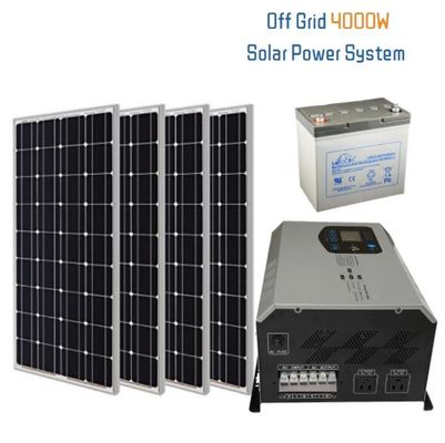 格子太陽発電機システム4unit電池の家の太陽電池システムを離れた4kw