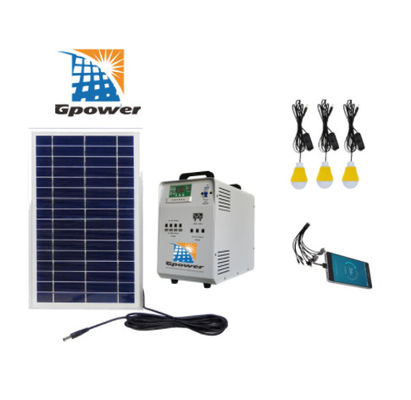 TUV 95%の効率の携帯用太陽電池パネルのキットの太陽家の照明装置